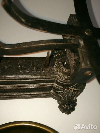 Антик. Столовые весы Weber Dähne&Co. Польша.1893 г