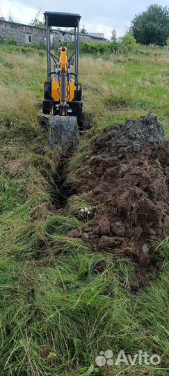 Услуги мини экскаватора/ вспашка культиватором
