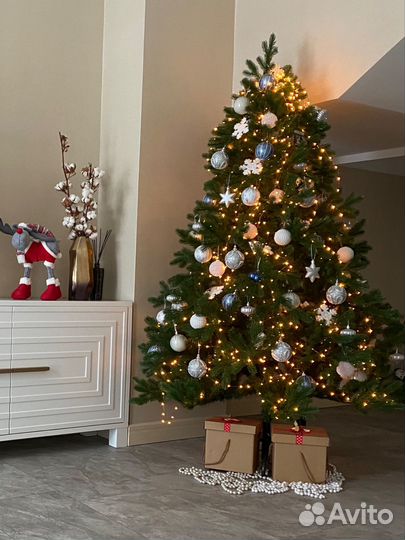 Ель искуственная литая (царь ёлка,северное сияние)