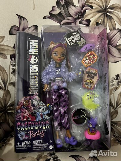Кукла monster high creepover party клодин вульф