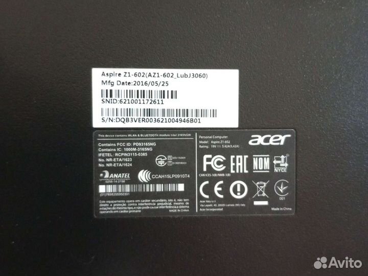 Моноблок acer aspire