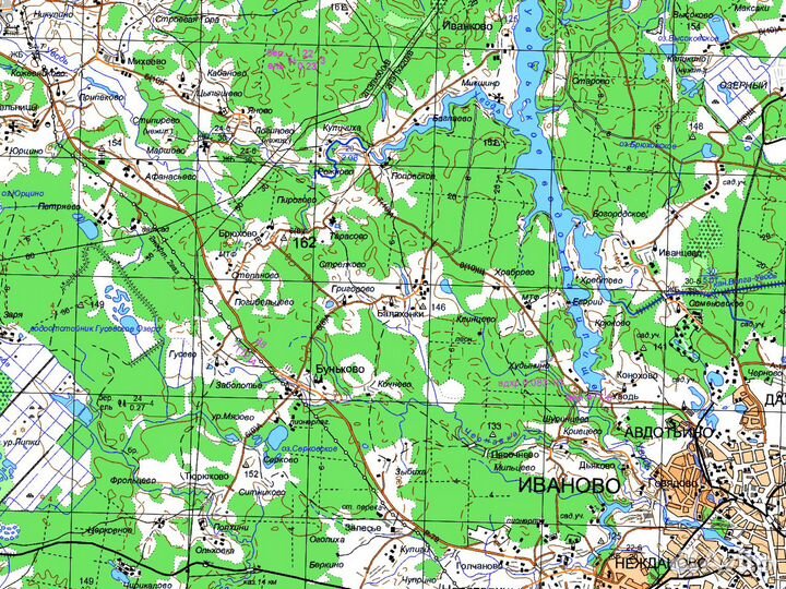 Топографические карты Ивановской обл для Garmin