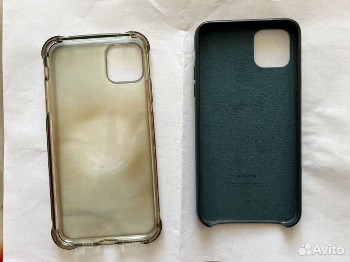 Оригинальный кожанный чехол на iPhone 11 Pro Max