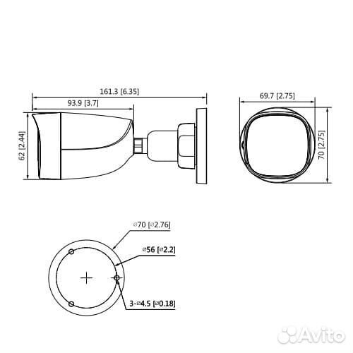 Видеокамера уличная Dahua DH-HAC-HFW1200CP 2MP