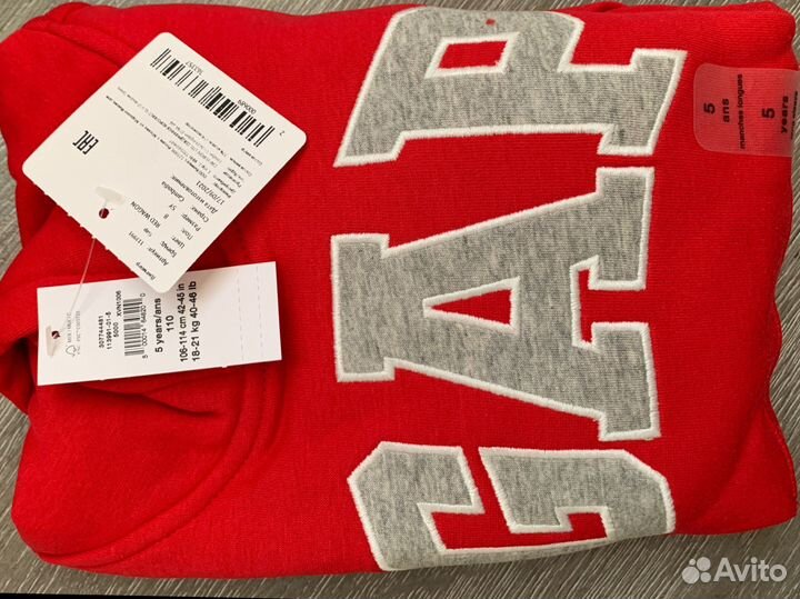 Худи толстовка свитшот GAP оригинал 106-114 рост