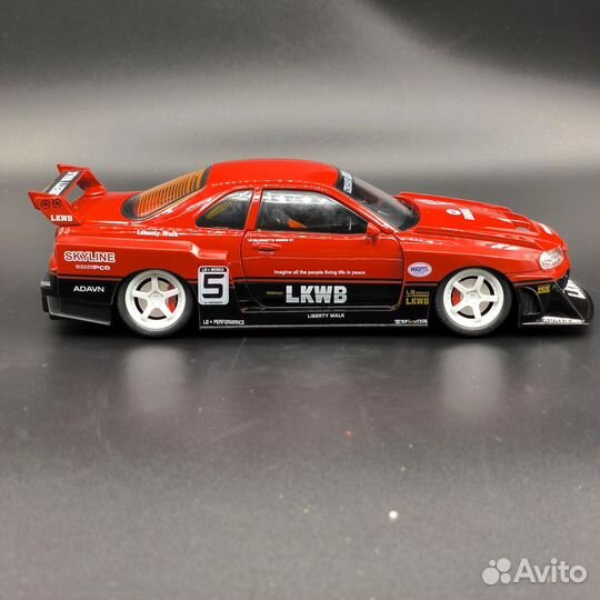 Металлическая копия Nissan Skyline R34 GT-R 1/24