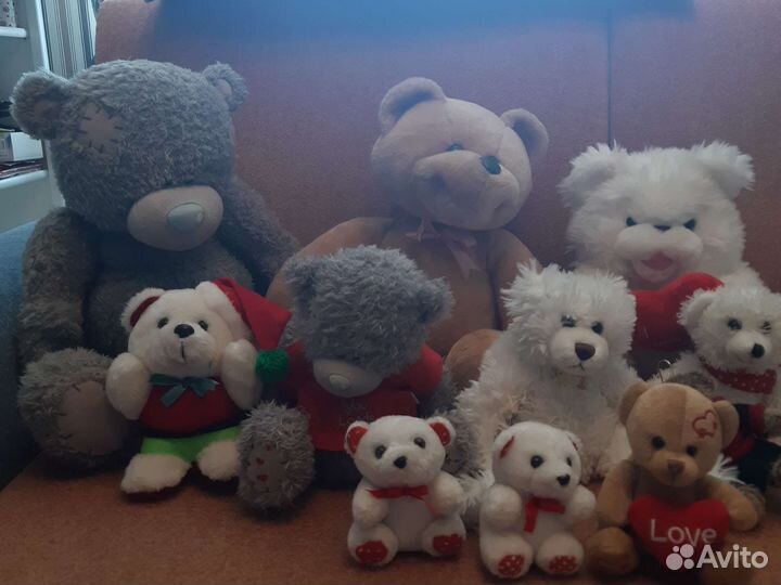 Коллекция мягких медведей