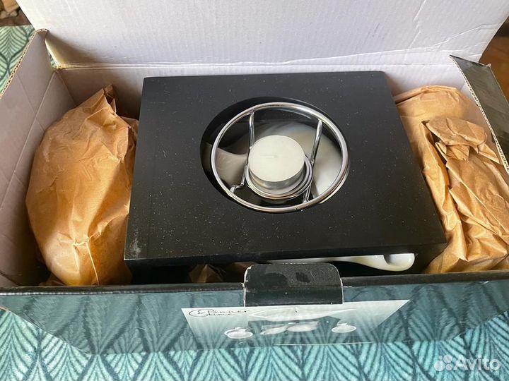 Чайный фарфоровый набор dinner time с подогревом