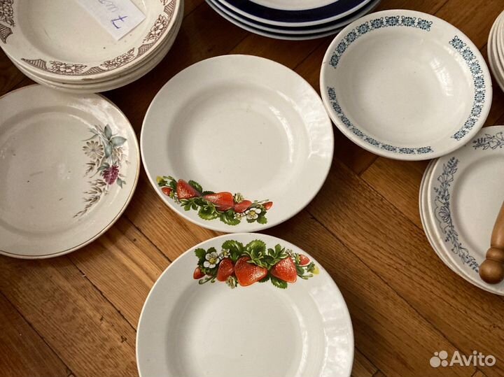 Тарелки разные новые и б/у, много
