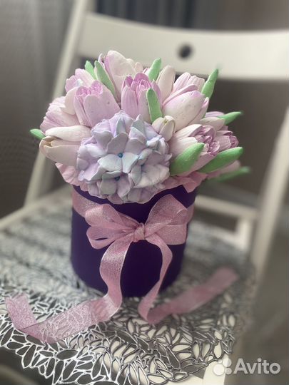 Тюльпаны из зефира
