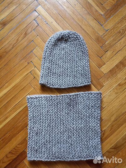 Шапка и снуд женский