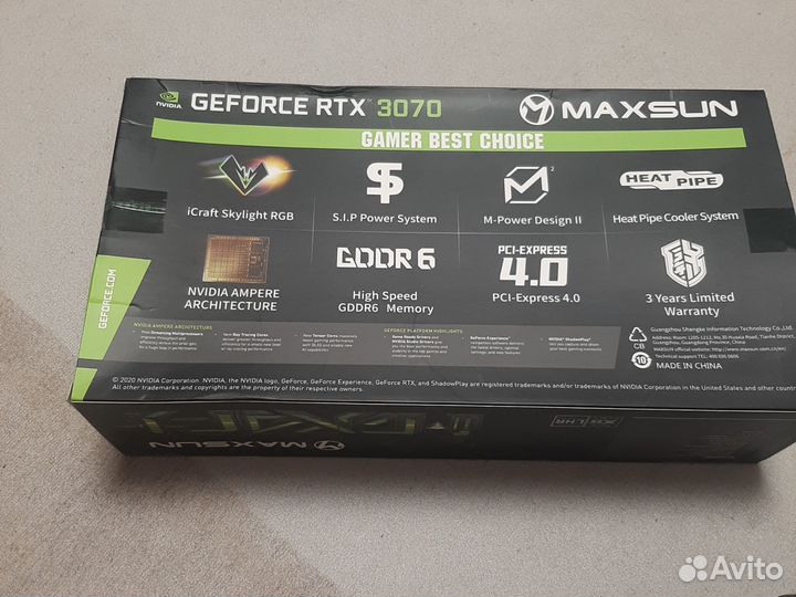 Видеокарта rtx 3070