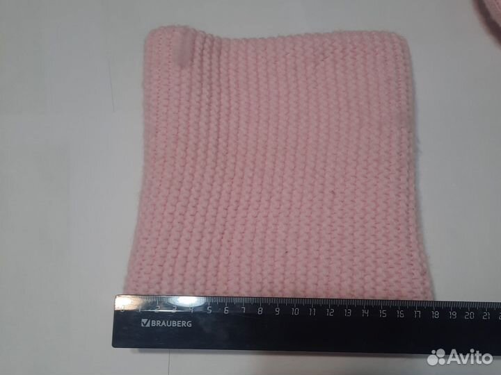 Шапка и снуд для девочки зима