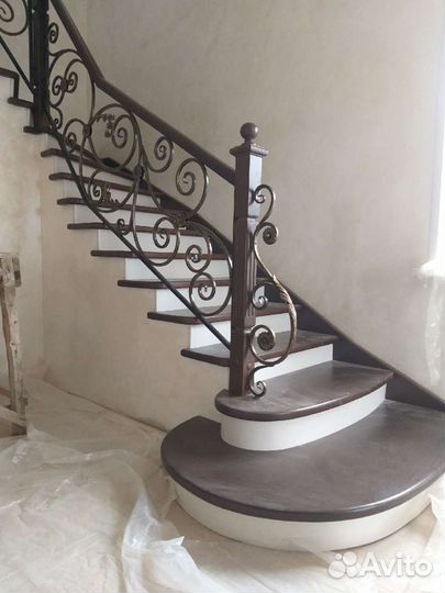 Деревянные кованые лестницы