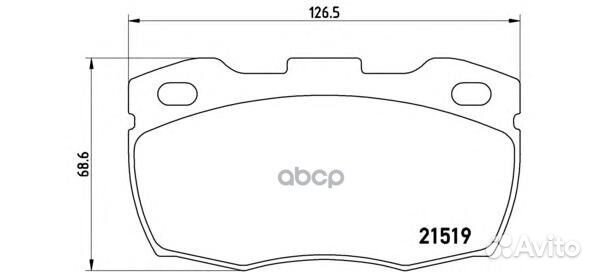 Колодки торм.пер. brembo P44005 P44005 Brembo