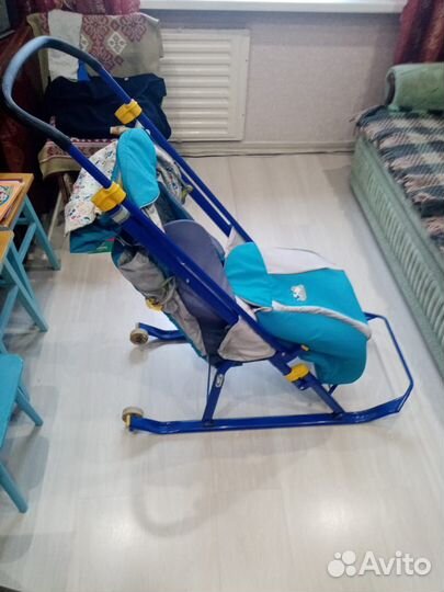 Детские санки коляска бу