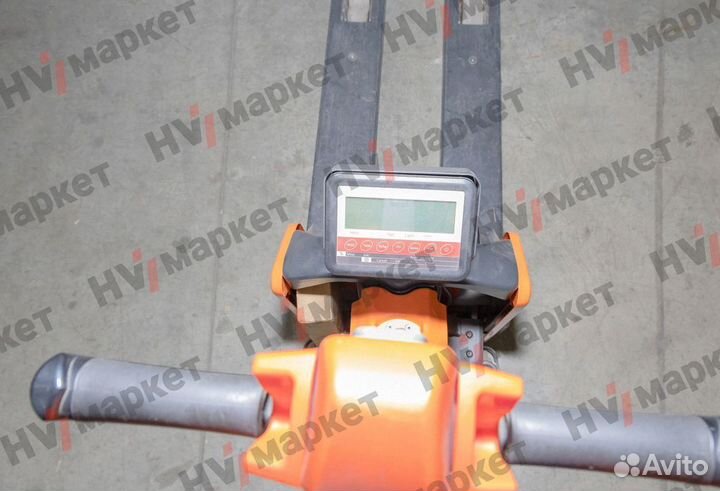 Тележка самоходная PTE20N 2000 кг, 540x1150 мм, двойные ролики 80x70, литиевая батарея 48V/20Ah, с з