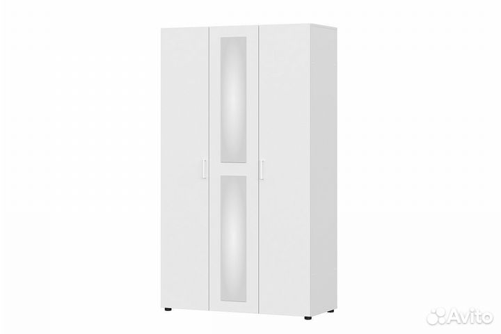 Шкаф трехстворчатый Токио Белый текстурный 120х210