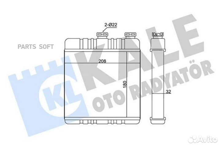 Kale 347115 347115 радиатор печки\ Opel Astra all