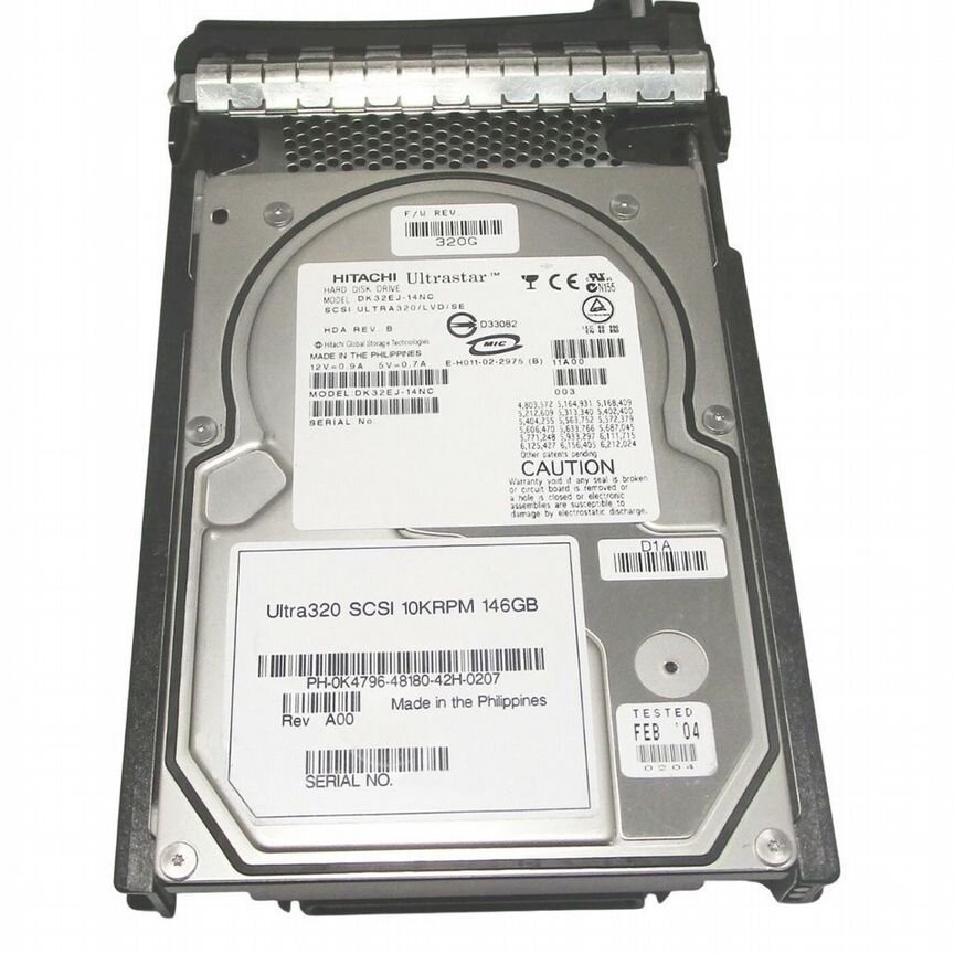 [K4796] Жесткий Диск Dell 146gb U320scsi 3.5" Hdd K4796
