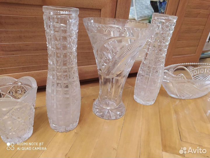 Вазы хрусталь СССР