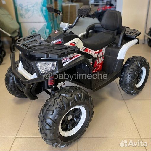 Электроквадроцикл детский белый.Новинка