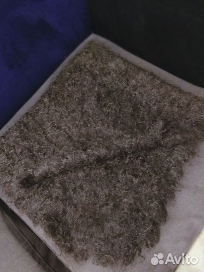Платок шаль плед из пуха/шерсти козы