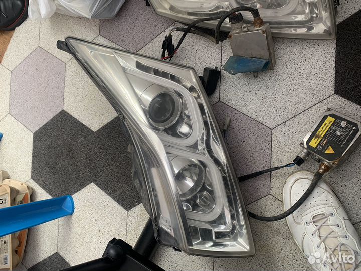 Фары chevrolet cruze wag style с линзой