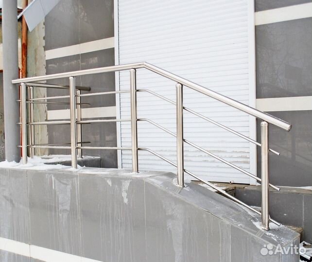 Лестница ограждение нержавейка