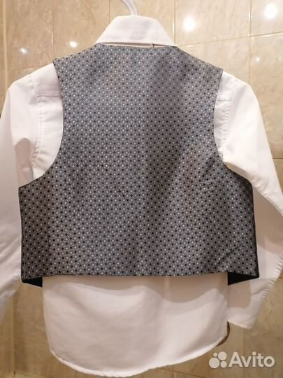 Рубашка с жилеткой рост 110-116