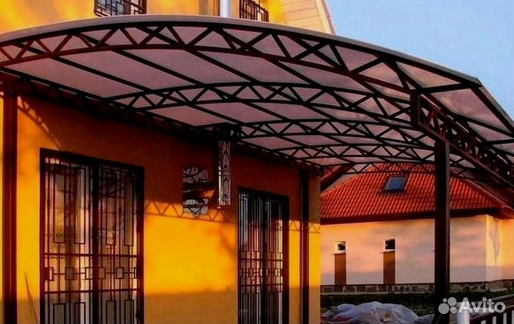 Навесы из поликарбоната от производителя