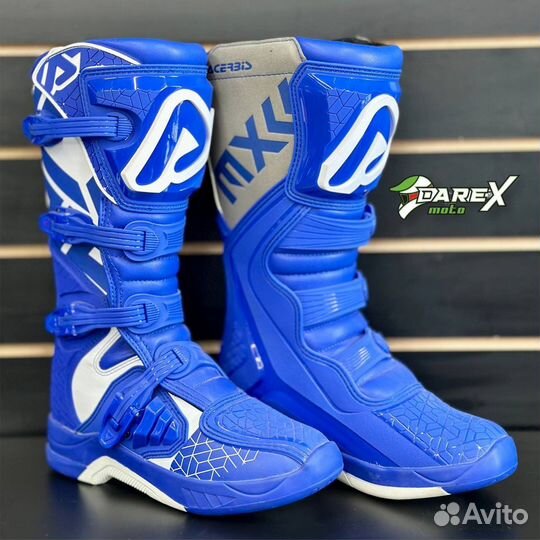 Мотоботы Acerbis x-team blue/White размер 45