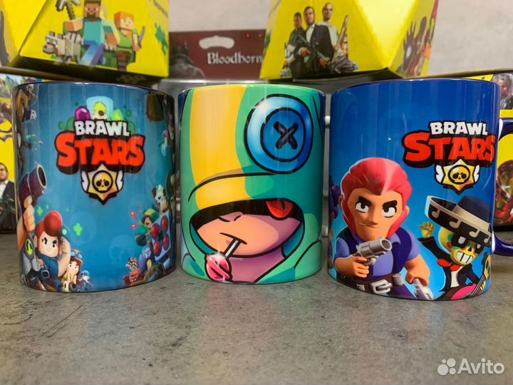 Кружки Brawl Stars (бравл старс) в ассортименте