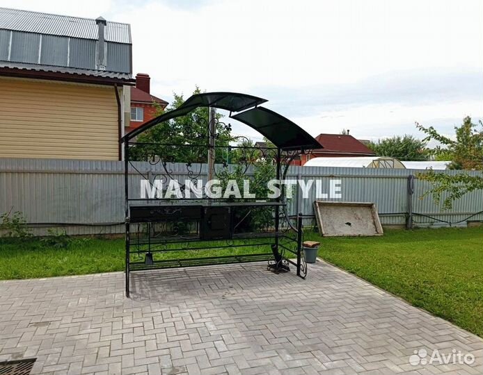 Мангал с крышей