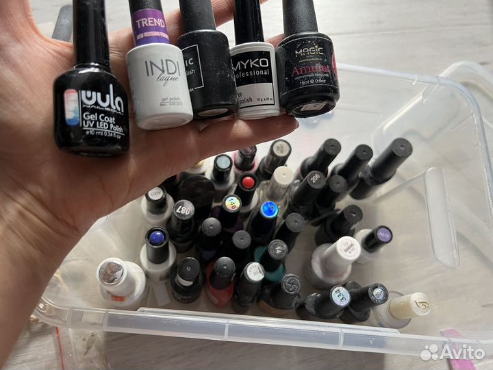 Набор гель лаков баз и гелей для маникюра