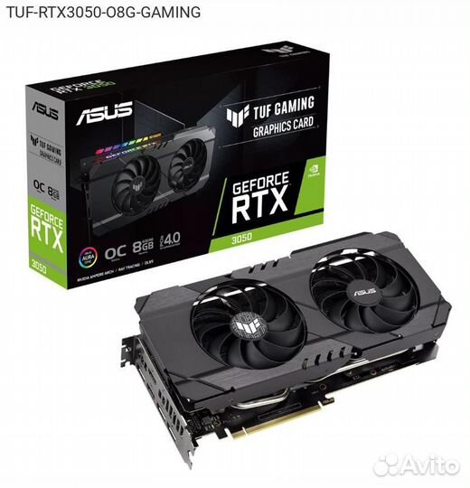 Видеокарта Asus nVidia GeForce RTX 3050 TUF Gaming