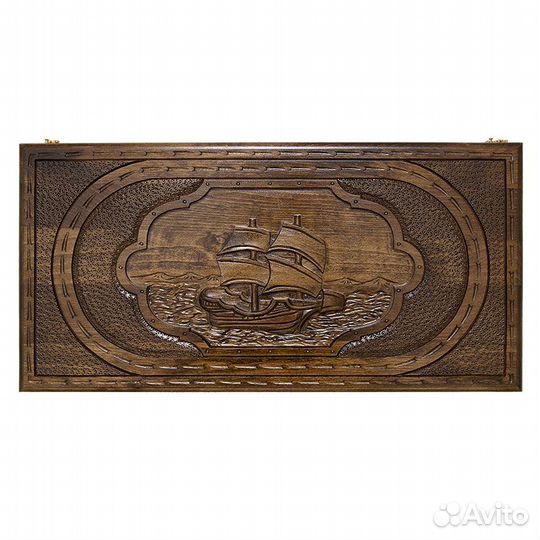 Нарды резные Парусник Mirzoyan