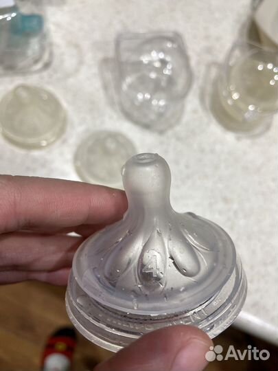 Соски для бутылочек avent 2, 3, 4 (новые и б/у)
