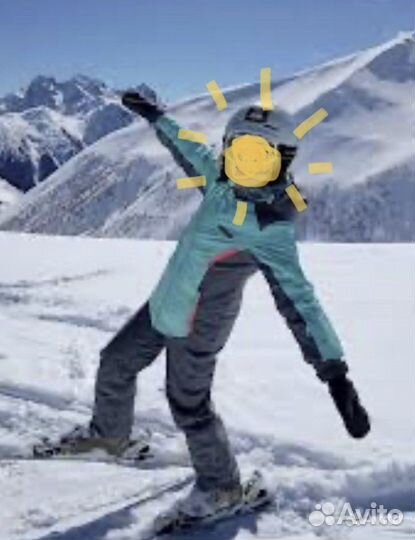 Костюм лыжный детский 140+штаны+флиска+рукавички