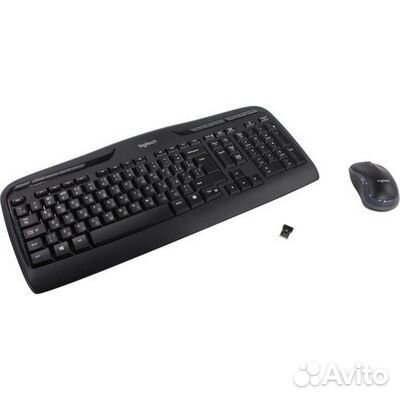 Комплект (клавиатура+мышь) беспроводной Logitech M