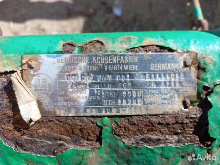 Ось bpw барабанные