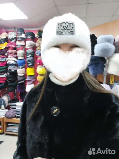Шапка овчина женская