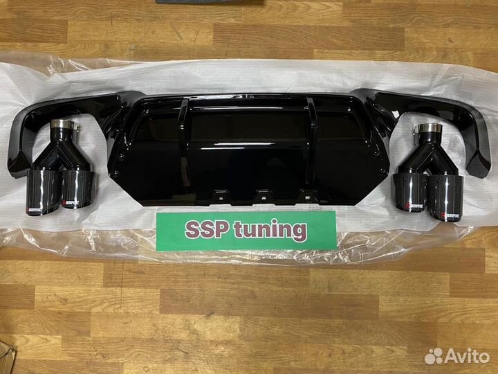 Сет на BMW F10 диффузор М5+насадки