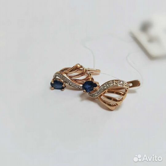 Золотые серьги, 585 проба