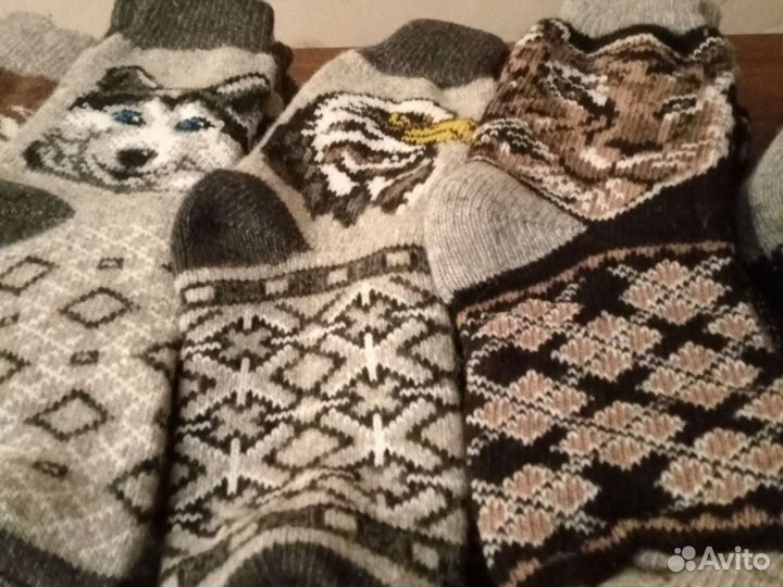 Шерстяные носки, мужские и женские,новые