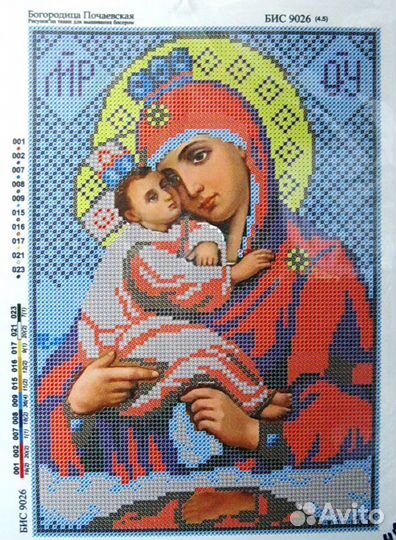 Канва с рисунком икона