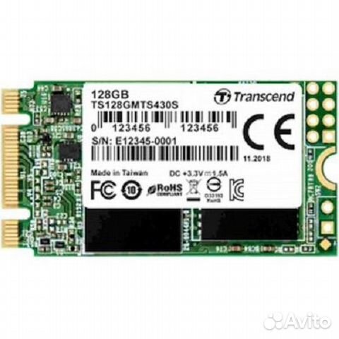 SSD накопитель Transcend MTS430S, M.2 2242 (42 мм)