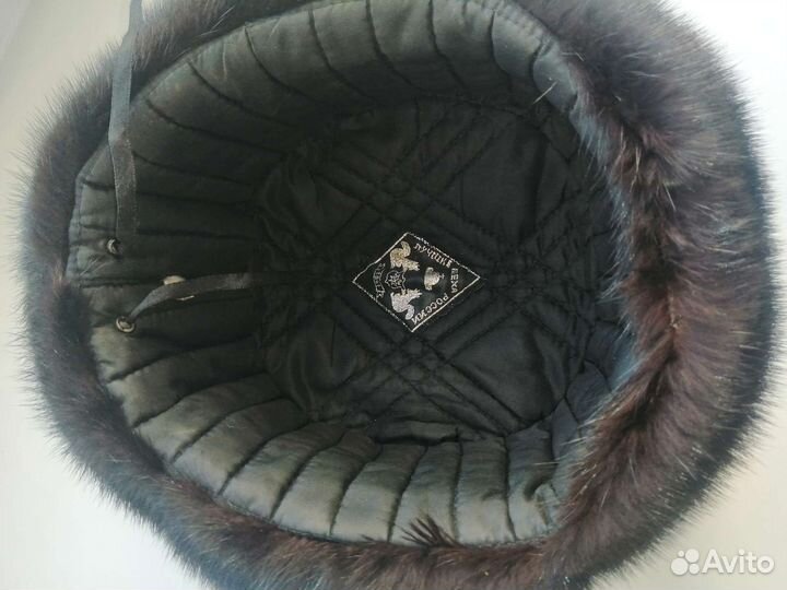 Норковая шапка мужская ушанка