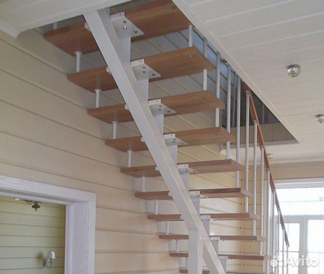 Металлокаркас Г-образной Лестницы с Гарантией