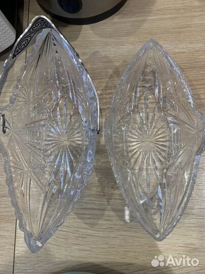 Конфетница СССР хрусталь